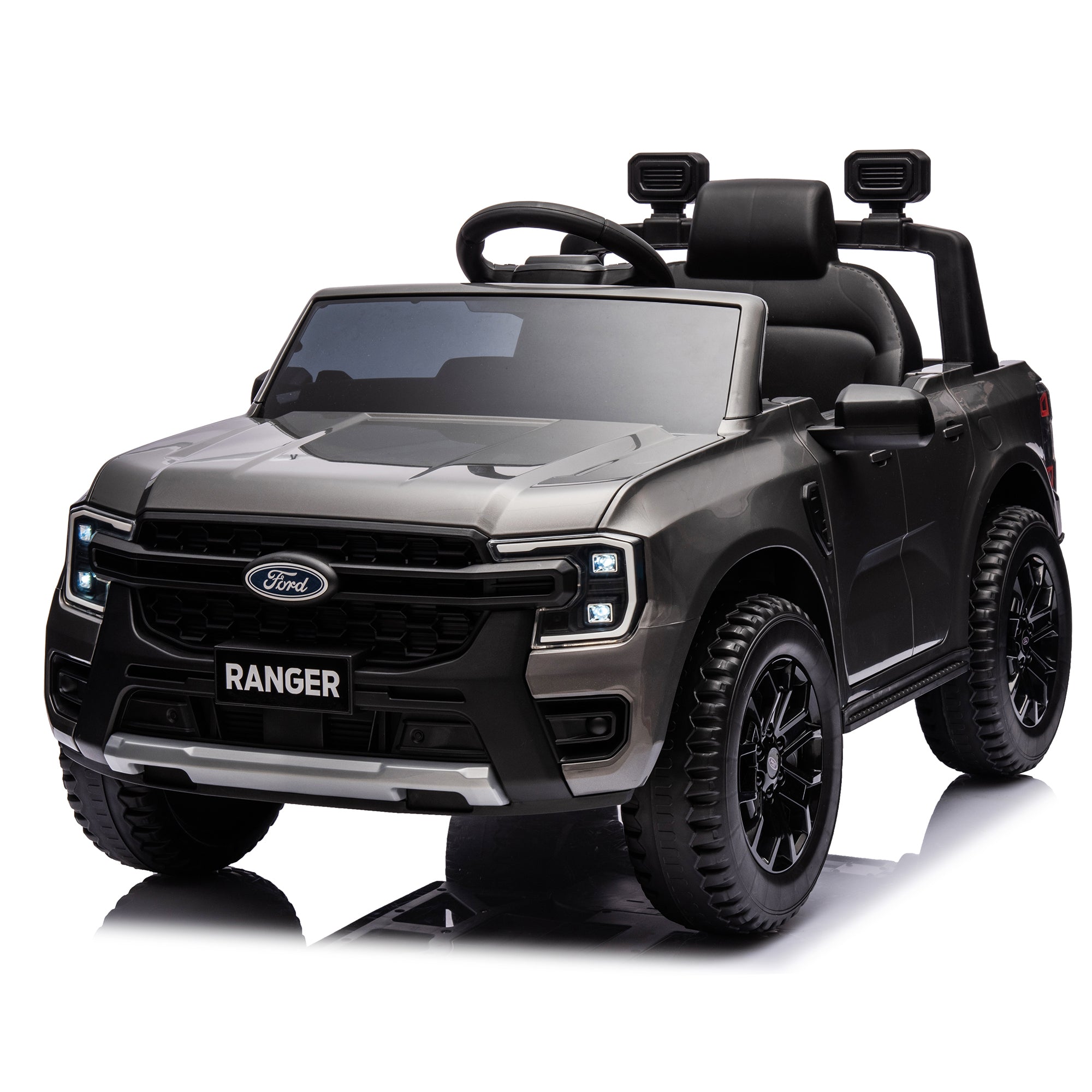 🆓🚛 12V Kids Ride On Car W/Parents Remote Control, Licensed Ford Ranger, 2Wd, Rear Wheel Suspension, Low Start, Headlight, Horn, Mp3, Bluetooth, Adjustable Speed, Speed 1.86-4.97 Mph for Kids Aged 3-6.