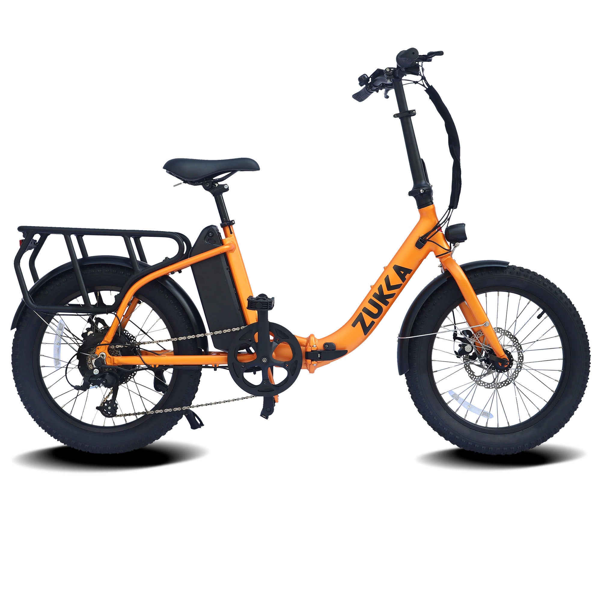 Electric Bike for Adults, 500W Motor 25Mph Max Speed, 48V 10Ah Removable Battery, 20" Fat Tire Foldable Electric Bike  and 7-Speed, Yellow