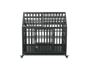 Heavy Duty Dog Cage  Pet Crate With Roof