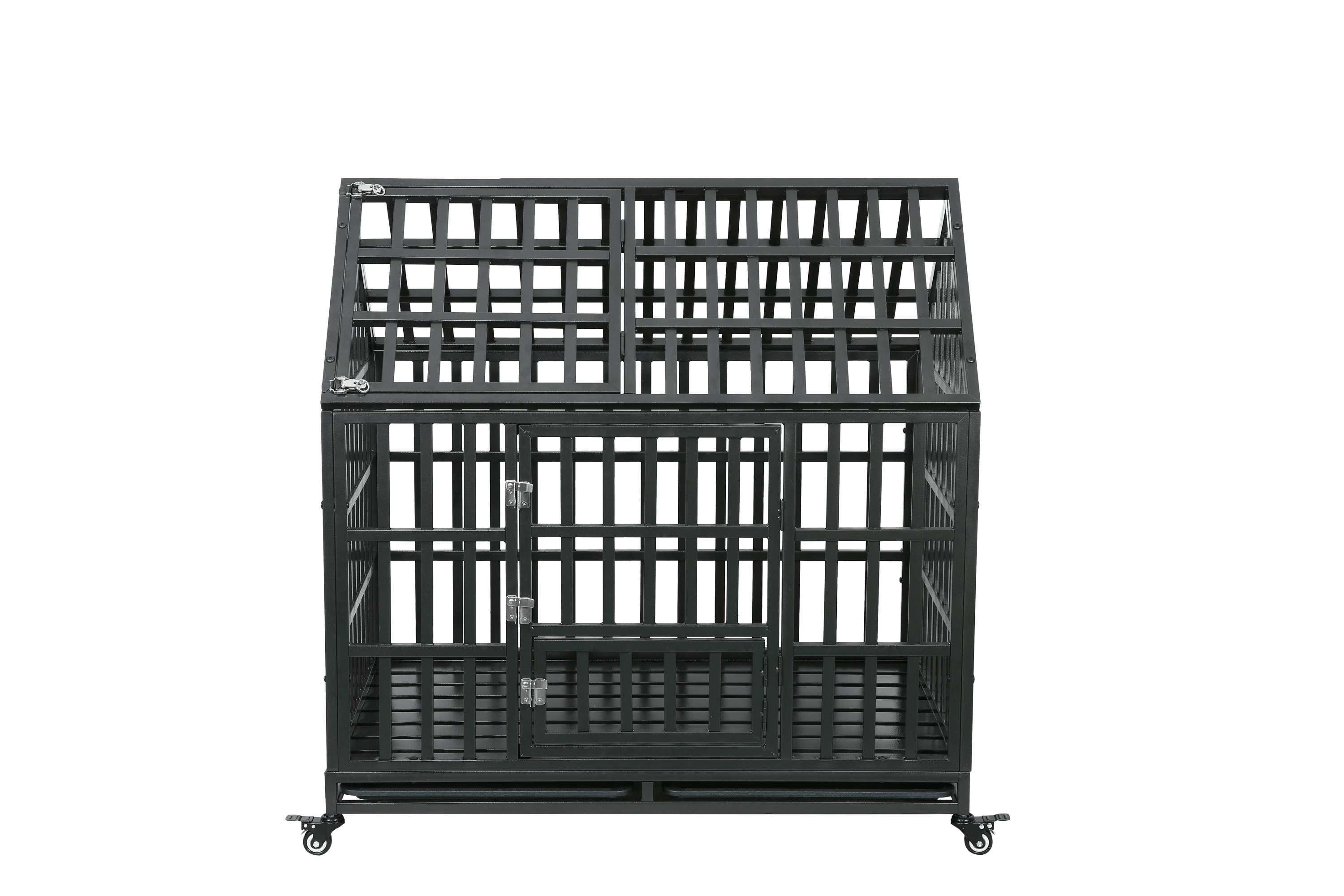 Heavy Duty Dog Cage  Pet Crate With Roof