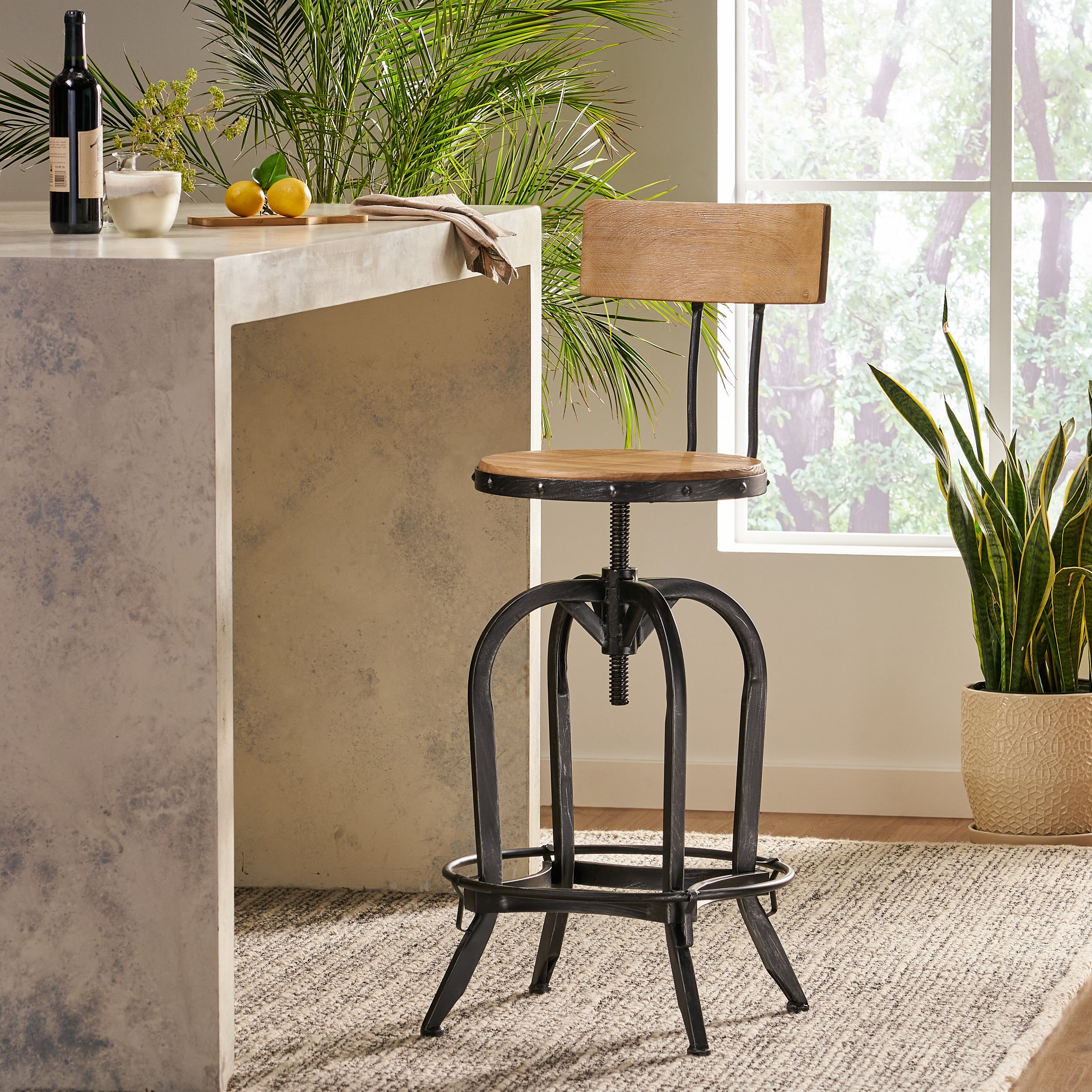 🆓🚛 Bar Stool With Fir Wood