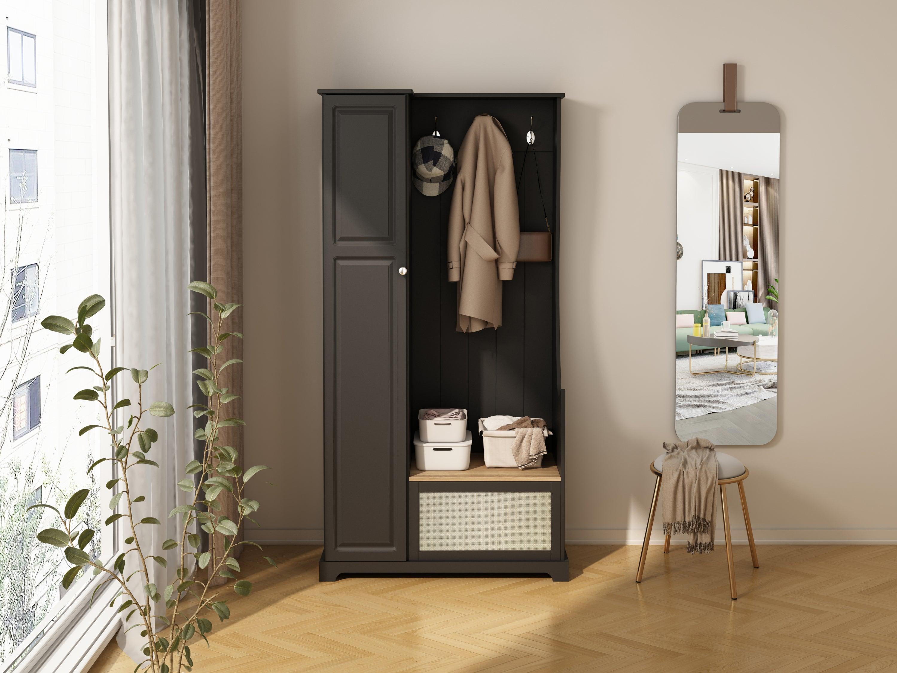 🆓🚛 1 Door Closet, Suitable for Living Room, Entryway, Bedroom