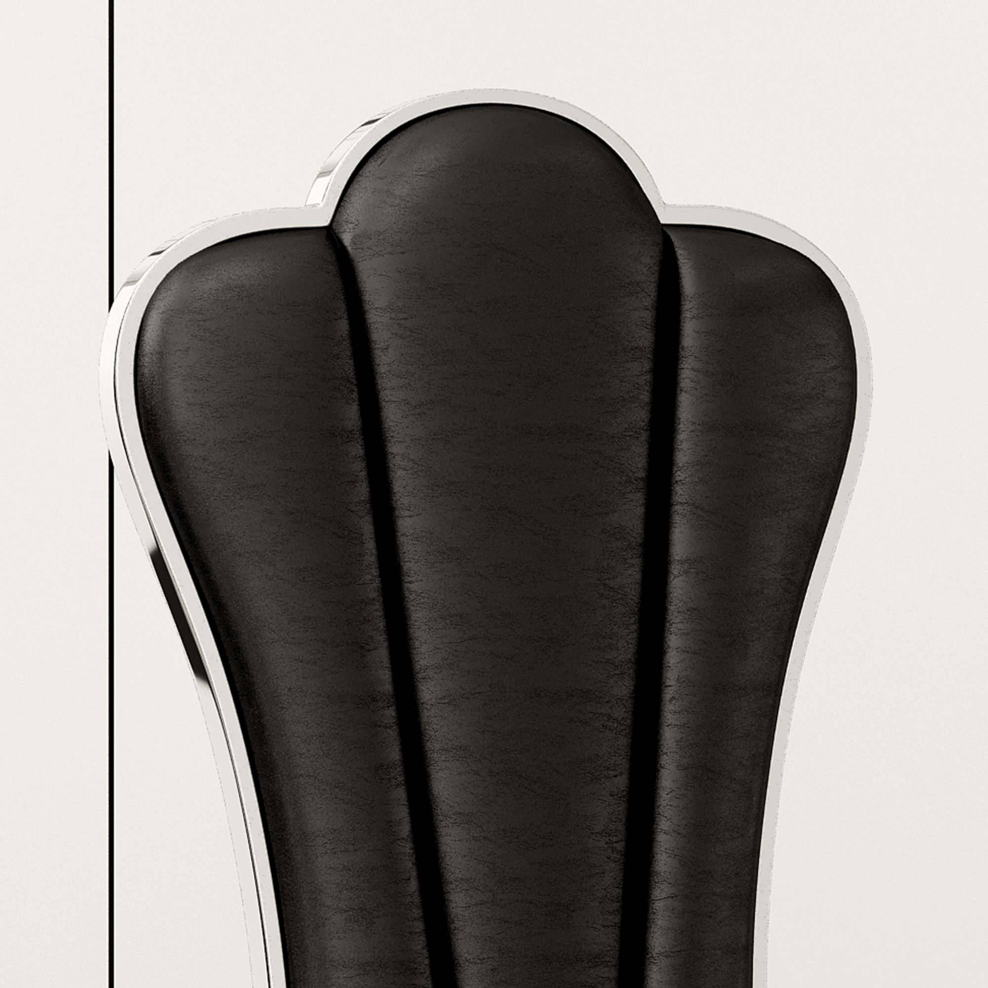 🆓🚛 Modern Leatherette Dining Chairs Set Of 2, Unique Backrest Design With Stripe Armless Chair