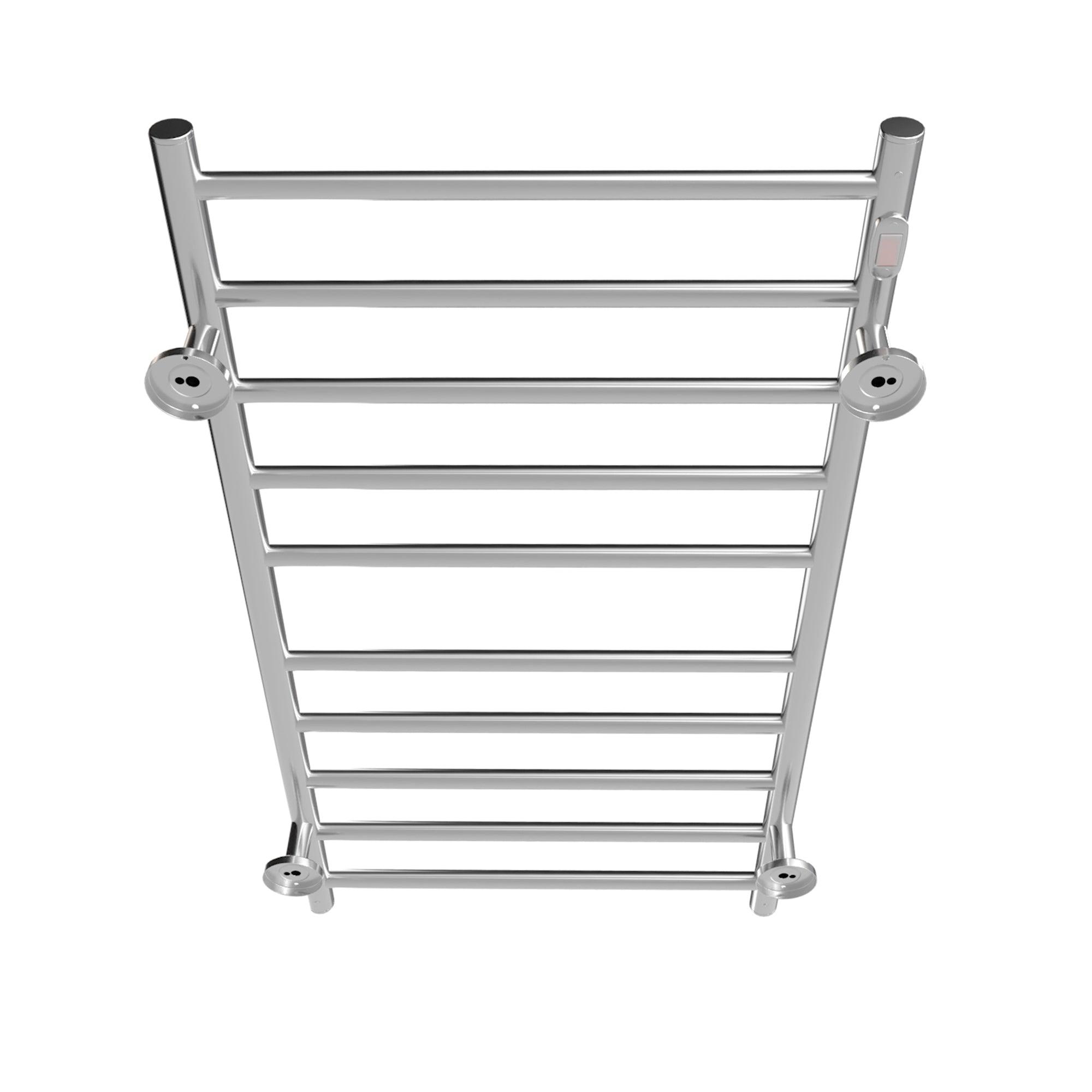 Electric Heated Towel Rack for Bathroom, Wall Mounted Towel Warmer, 10 Stainless Steel Bars Drying Rack