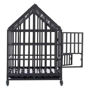 Heavy Duty Dog Cage  Pet Crate With Roof