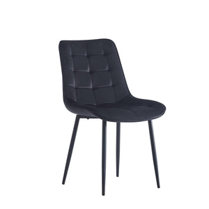 Dining Chair 2PCS（BLACK），Modern style，New technology，Suitable for restaurants, cafes, taverns, offices, living rooms, reception rooms.Simple structure, easy installation.