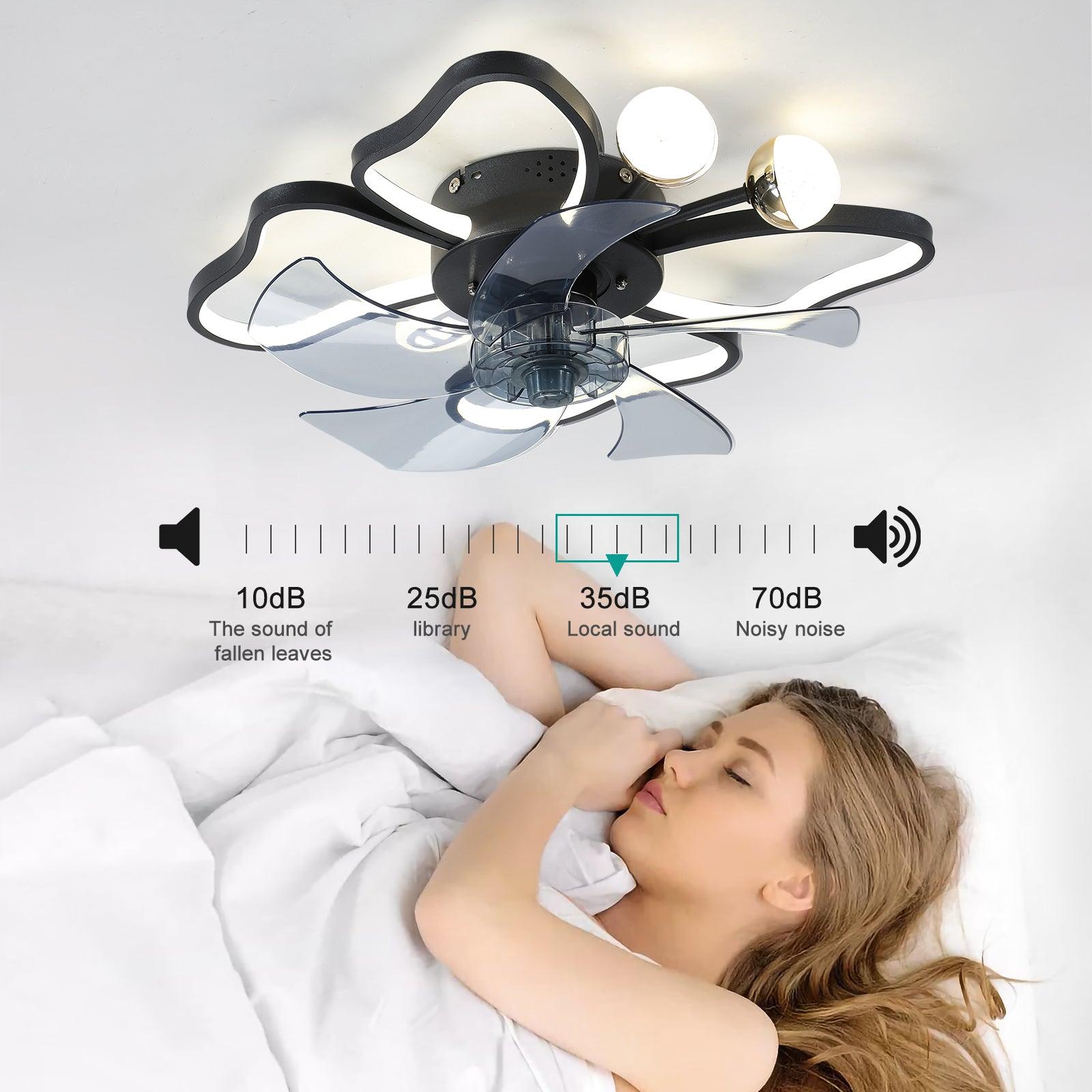 🆓🚛 19.7 Inch Light Ceiling Fan With Lights Remote Control With Modern Butterfly Design Styling, Black, Fan for Bedroom, Living Room, Timing Function, Noiseless, Children'S Favorite