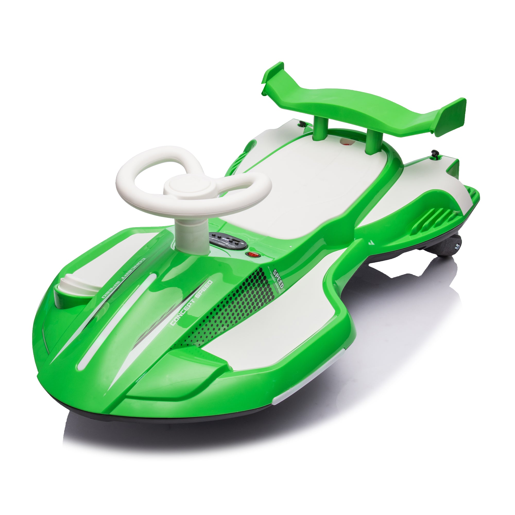 12V Kids Ride On Electric Toy, 360 Degree Drift In Place, Spray Function, Front&Side Lights Design, Usb/Mp3, Bluetooth, Music, 3.73-4.35 Mph, Easy Installation, Ultimate Cool Operation for Kids Aged 3+.