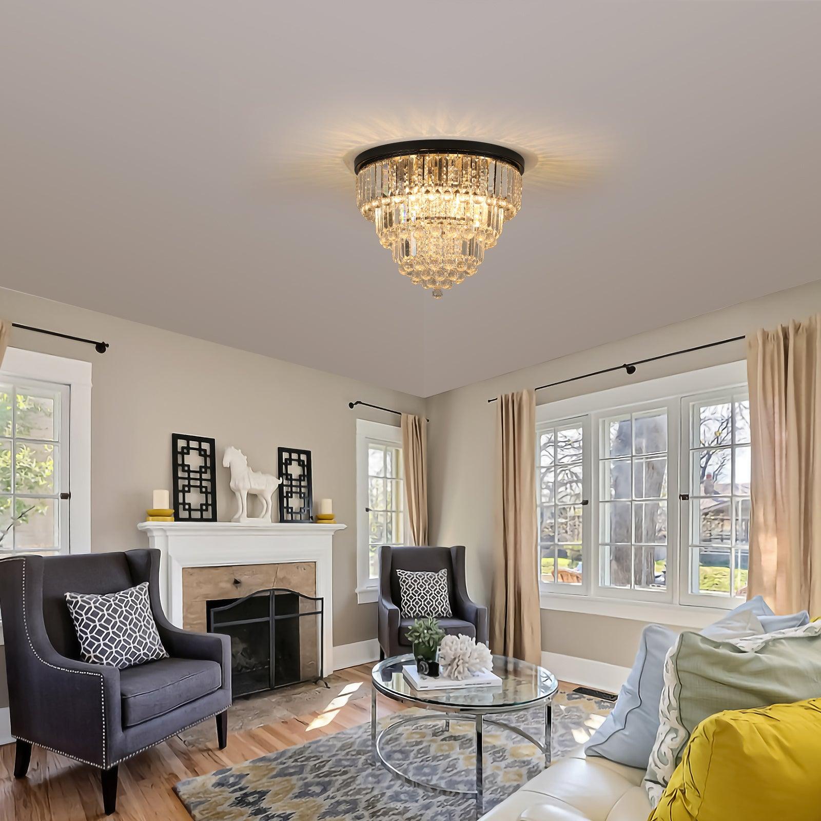 🆓🚛 Luxury Modern Style Crystal Lights, Large Ceiling Chandeliers, Dining Room, Living Room, Bedroom