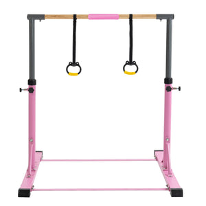 Gymnastic Bar Set Gymnastics Horizontal Bar Gymnastics Kip Bar for Kids Home Use Pink