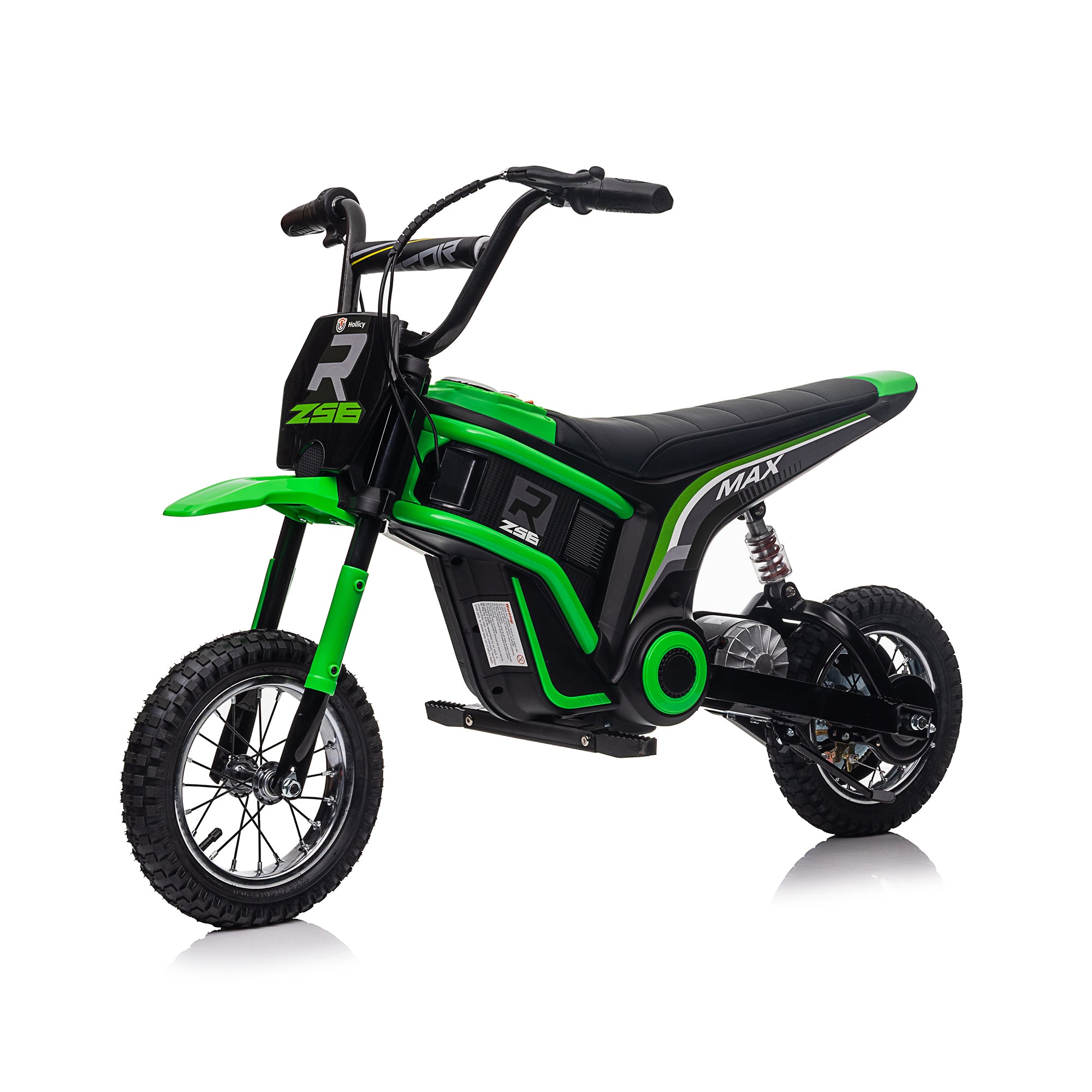 24V14Ah Kids Ride On 24V Electric Toy Motocross Motorcycle Dirt Bike-Xxl Large, Speeds Up To 14.29Mph, Dual Suspension, Hand-Operated Dual Brakes, Twist Grip Throttle, Authentic Motocross Bike Geometry