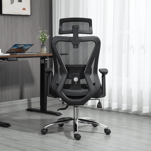 Ergonomic Office Desk Chair, Mesh High Back Computer Chair with Adjustable 3D Headrest & Lumbar Support & Flip-Up Arms Executive/Home/Study/Work Office Desk Chairs with Wheels