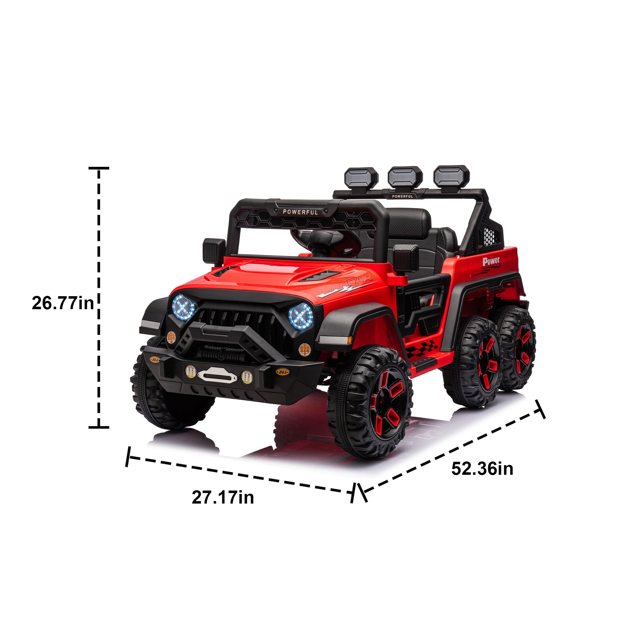 24V Ride On Large Pickup Truck Car for Kids, Ride On 4Wd Toys With Remote Control, Parents Can Assist In Driving, Bluetooth Music Version, Pickup Truck Design With Spacious Storage In The Rear.