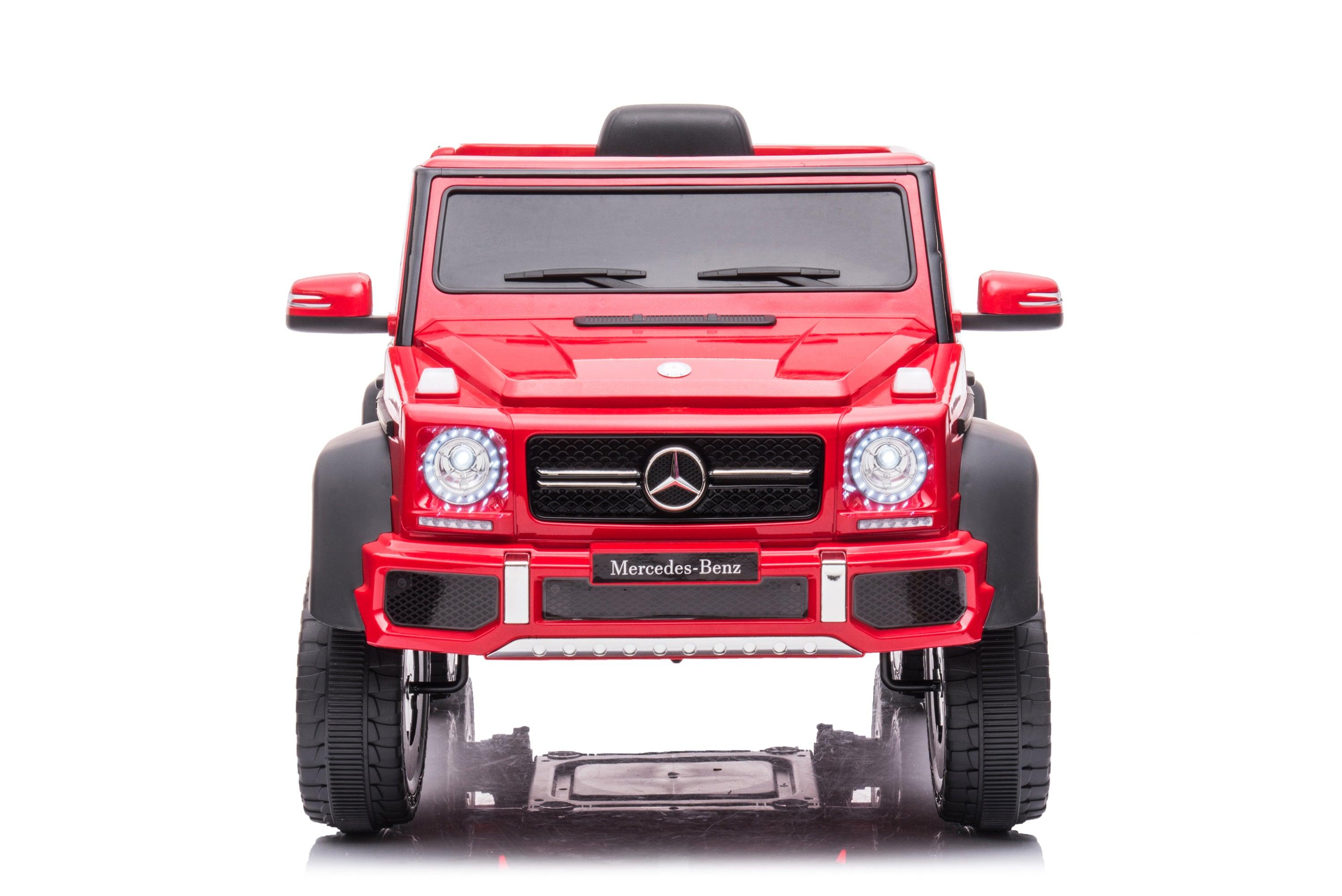 🆓🚛 Kids Ride On Cars, Licensed Mercedes-Benz Electric Car for Kids With 6 Wheel Shock Absorber, 24V7Ah Super Battery Powered Toy With Remote & Leather Seat, 3 Speeds, Music, Horn, Led Lights