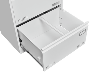 Filing Cabinet Lateral File Cabinet 3 Drawer, White Filing Cabinets with Lock, Locking Metal File Cabinets Three Drawer Office Cabinet for Legal/Letter/A4/F4 Home Offic