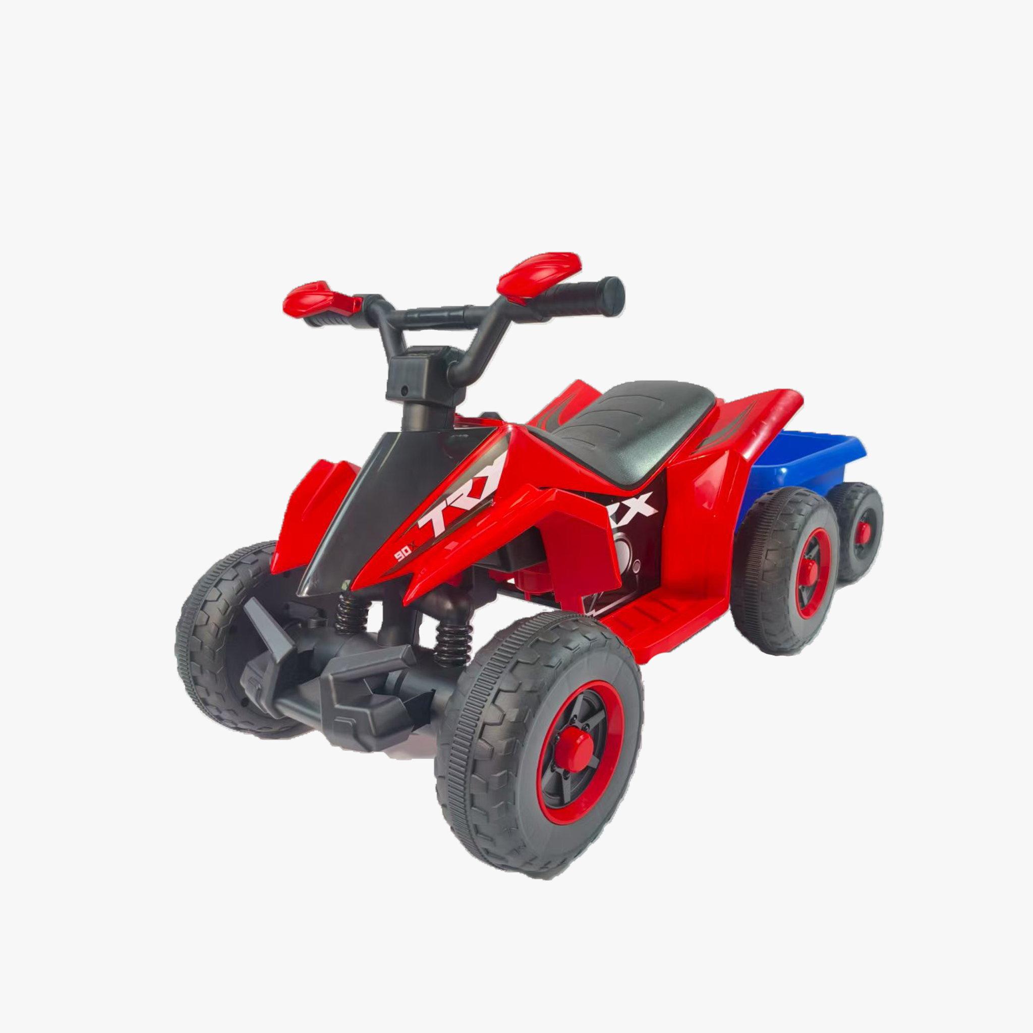 6V Battery Powered Kids Electric Vehicle, Kids Ride on ATV, 4 Wheeler Quad w/Headlights, MP3, USB, Volume Control, Large Seat, Electric Ride on Toys Best Gifts For Age 3-6 years Old (Red)