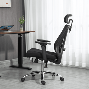 Ergonomic Office Desk Chair, Mesh High Back Computer Chair with Adjustable 3D Headrest & Lumbar Support & Flip-Up Arms Executive/Home/Study/Work Office Desk Chairs with Wheels