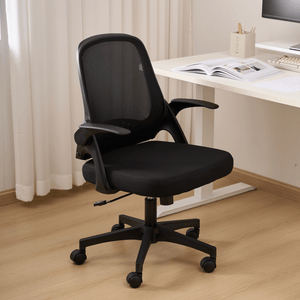 Ergonomic Office Chair Adjustable Height Computer Chair Breathable Mesh Home Office Desk Chairs with Wheels Executive Rolling Swivel Chair with Flip-Up Arms and Lumbar Support for Home/Study/Working