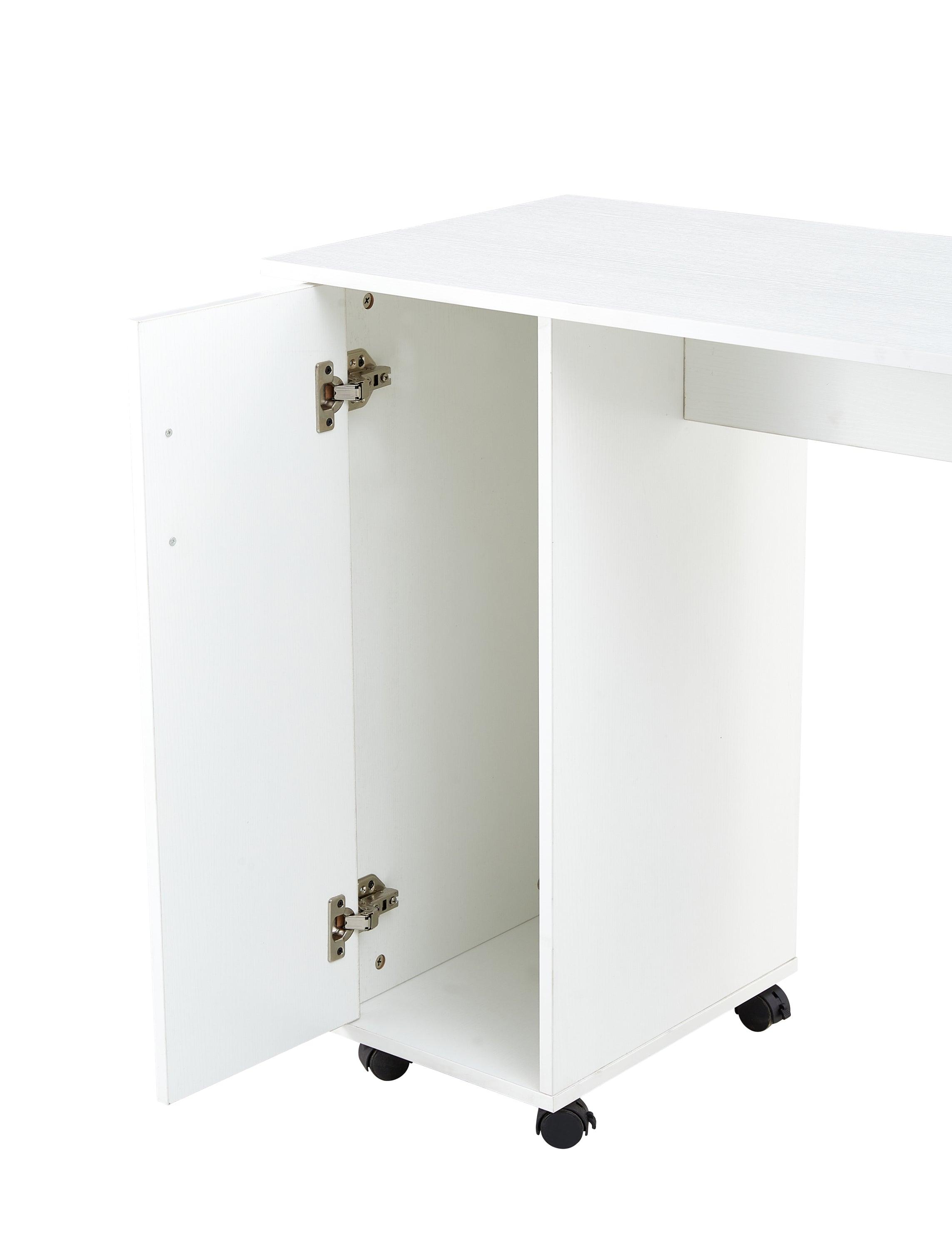 Home Office Computer Desk Table With Drawers White 41.73‘’L 17.72\'\'W 31.5\'\'H