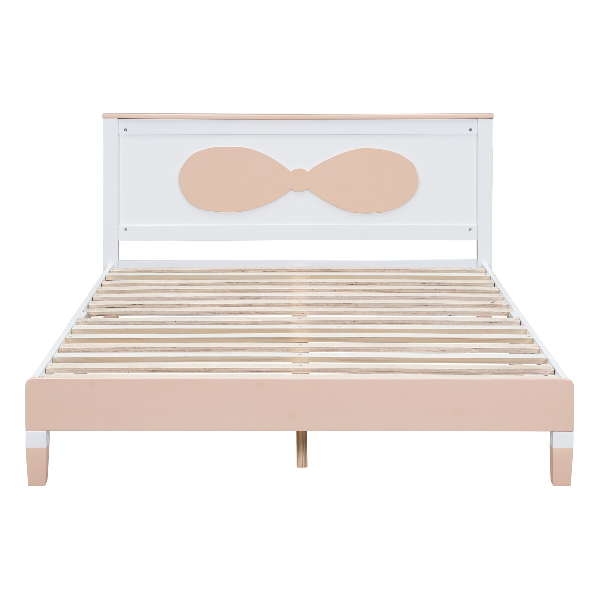 Queen Size Wooden Bow Bed for Girls