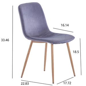 Dining Chair 4PCS（BLUE），Modern style，New technology.Suitable for restaurants, cafes, taverns, offices, living rooms, reception rooms.