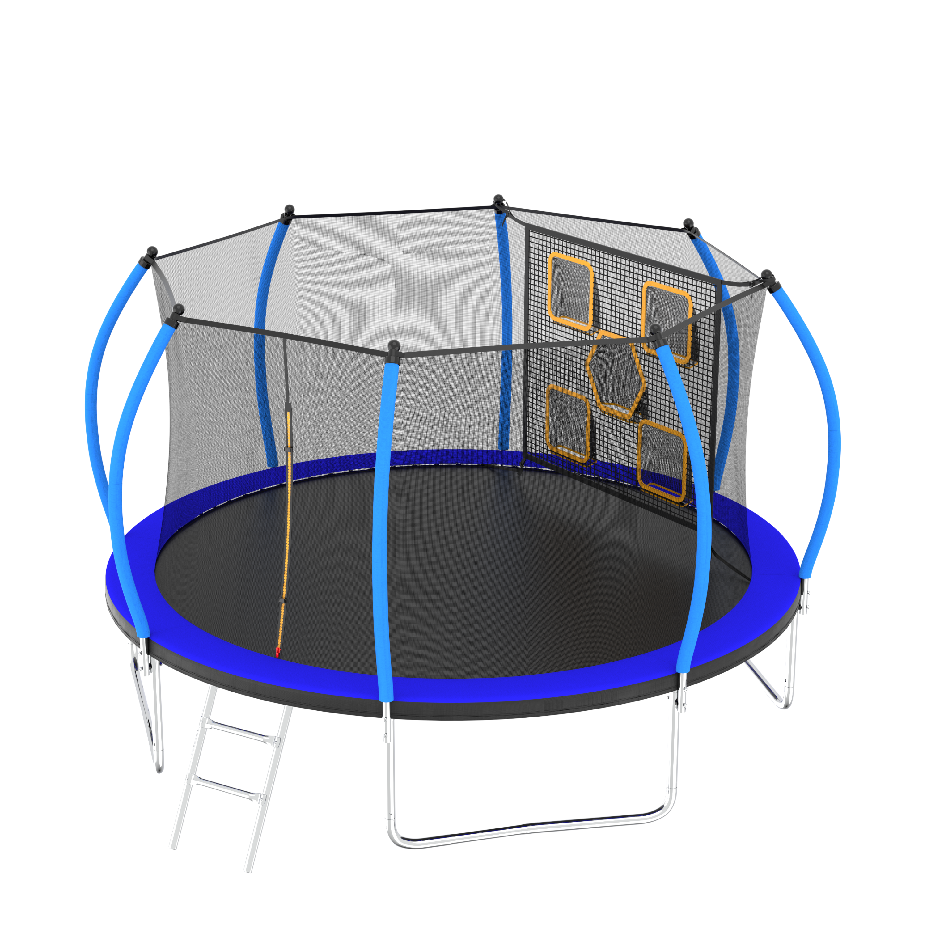 14Ft Trampoline With Enclosure - Recreational Trampolines With Ladder, Astm Approval Outdoor Trampoline for Kids