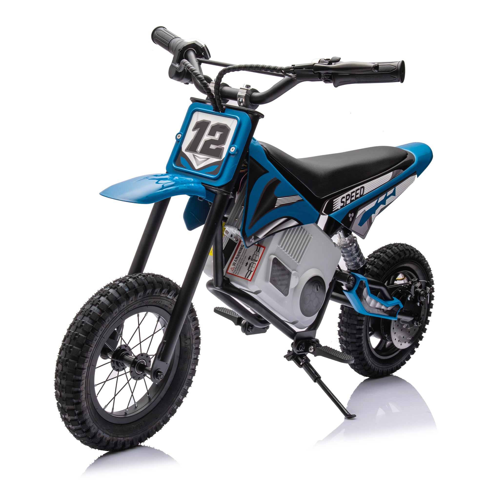 🆓🚛 36V Electric Mini Dirt Motorcycle for Kids, 350W Xxxl Motorcycle, Stepless Variable Speed Drive, Disc Brake, No Chain, Steady Acceleration, Horn, Power Display, Rate Display, 176 Pounds for 50M Or More, Age 14+, Blue