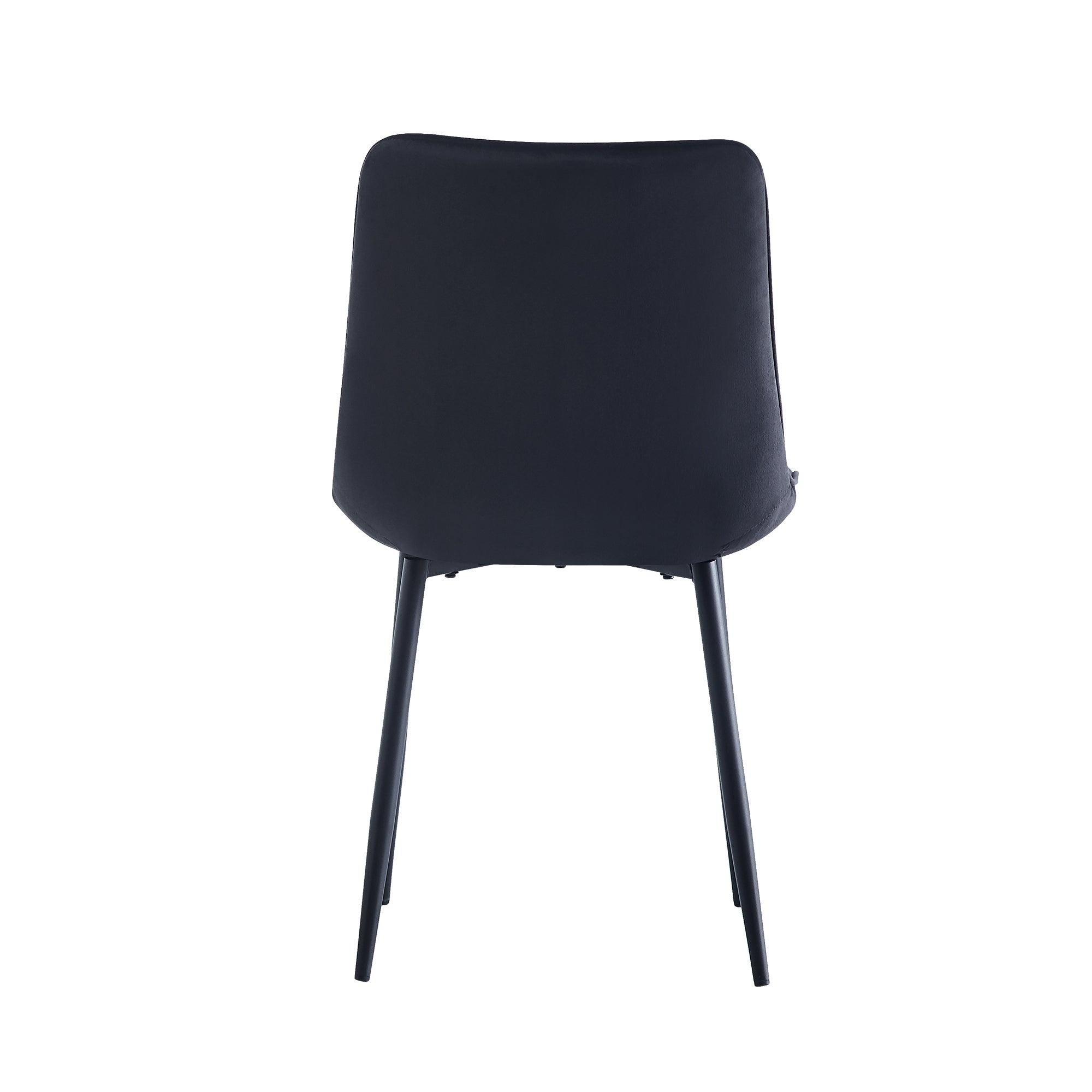 Dining Chair 2PCS（BLACK），Modern style，New technology，Suitable for restaurants, cafes, taverns, offices, living rooms, reception rooms.Simple structure, easy installation.