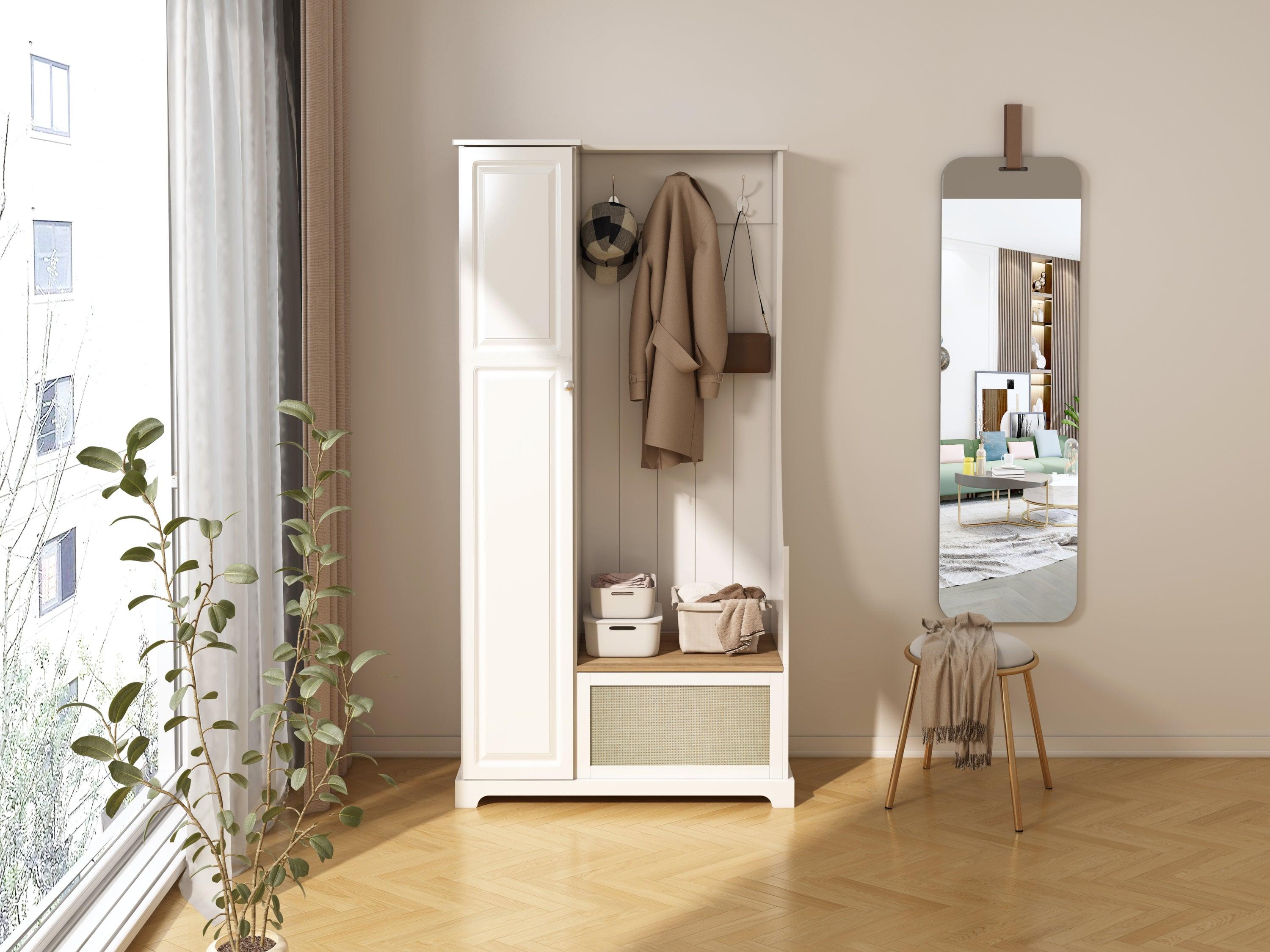 🆓🚛 1 Door Closet, Suitable for Living Room, Entryway, Bedroom