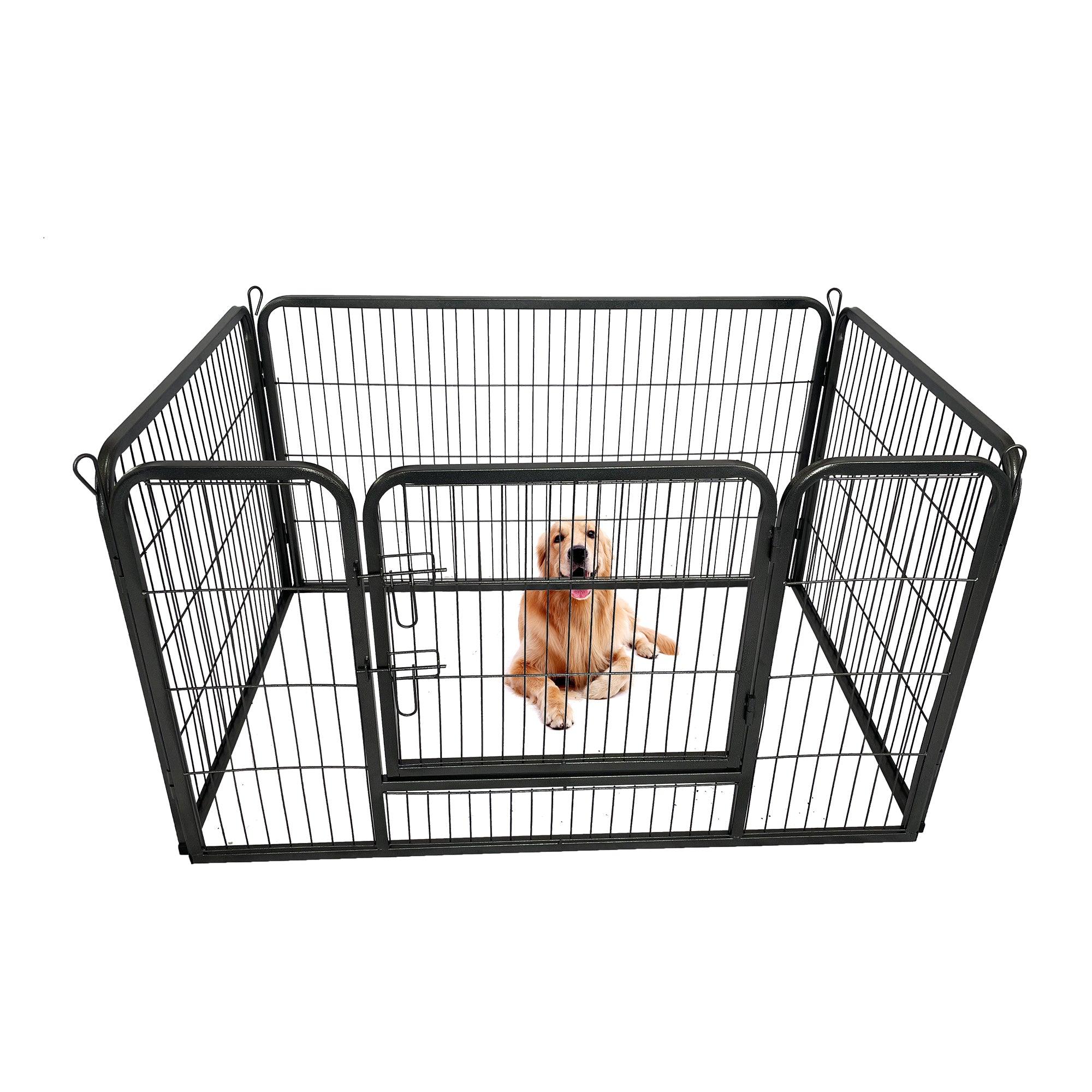 🆓🚛 28" Height Dog Playpen for Camping & Yard, Medium/Small Dogs, 4 Panels