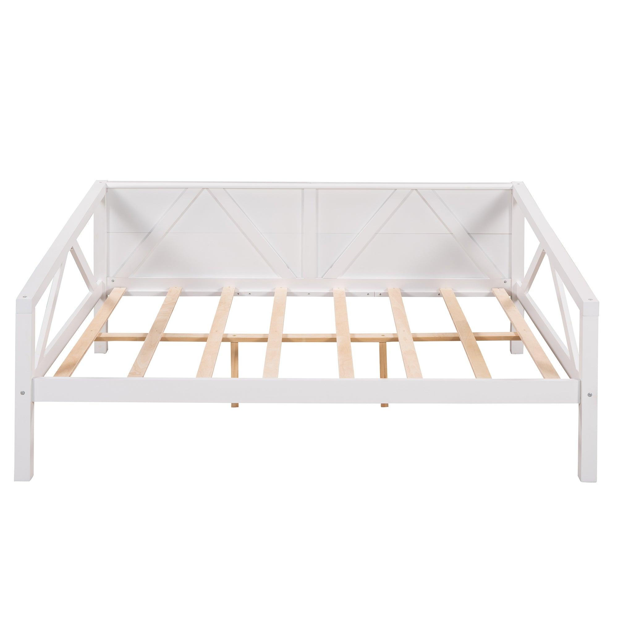 Full Size Daybed, Wood Slat Support, White