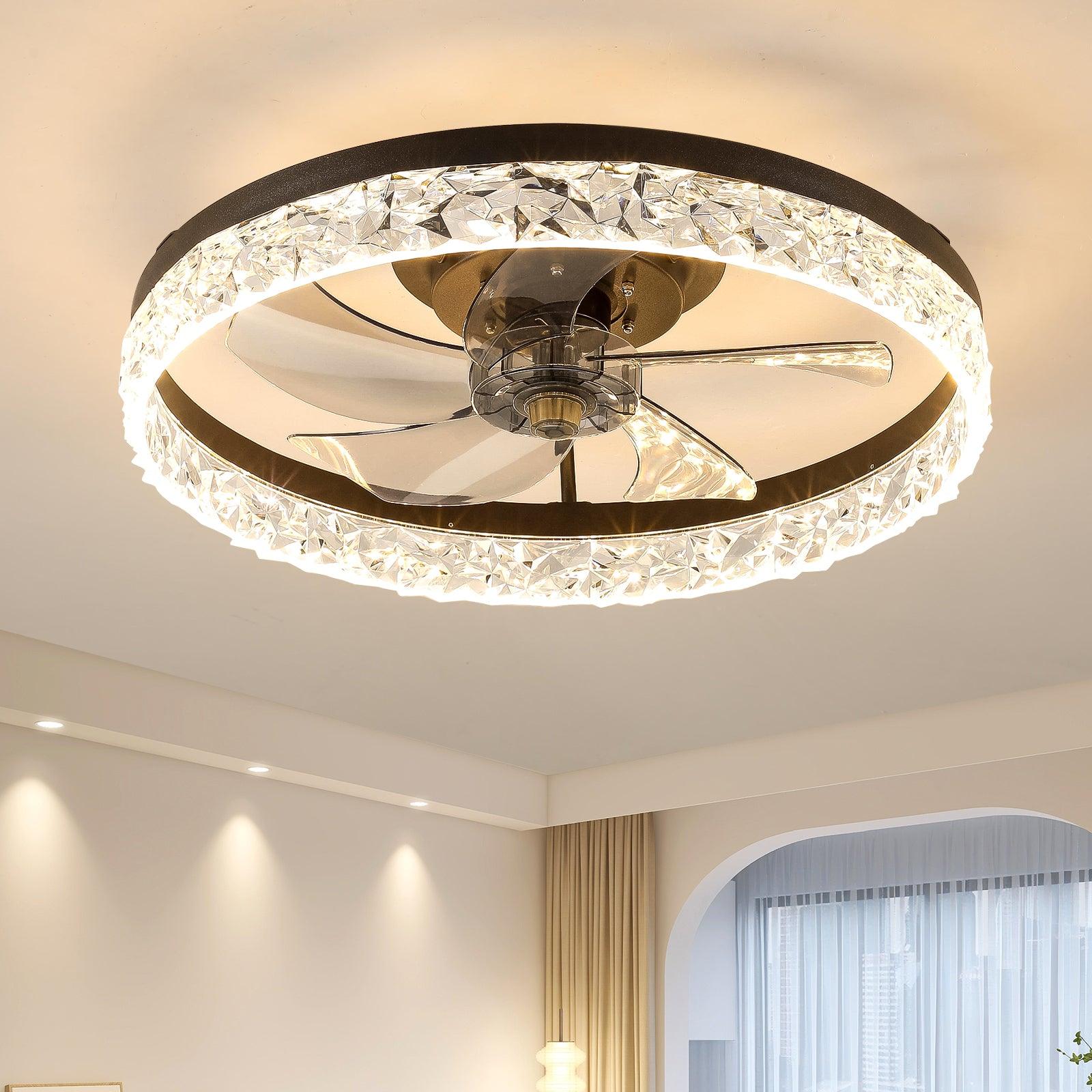 🆓🚛 Ceiling Fan With Lights Dimmable Led