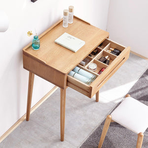 Dresser Bistro Table Dresser 100% Solid Table Table Desk Top Table Dresser Compact Dresser Accessories Storage Width 60Cm Storage Drawer Natural Wood Natural