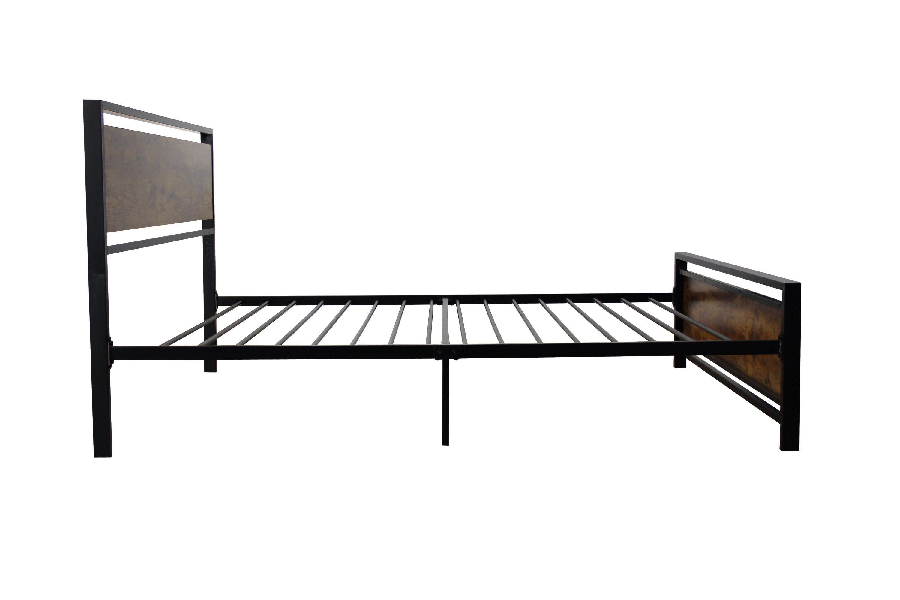 🆓🚛 Twin Size Metal Bed Sturdy System Metal Bed Frame, Black