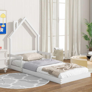 twin-house-shaped-headboard-floor-bed-with-handrails-,-slats,-white-lamcham--0