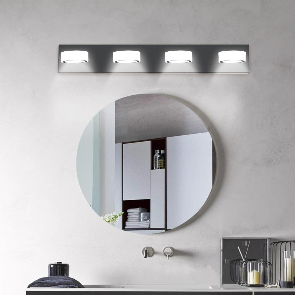 🆓🚛 Led Modern Black 4-Light Vanity Lights Fixtures Over Mirror Bath Wall Lighting