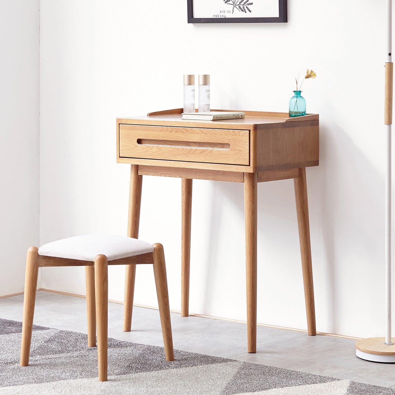 Dresser Bistro Table Dresser 100% Solid Table Table Desk Top Table Dresser Compact Dresser Accessories Storage Width 60Cm Storage Drawer Natural Wood Natural