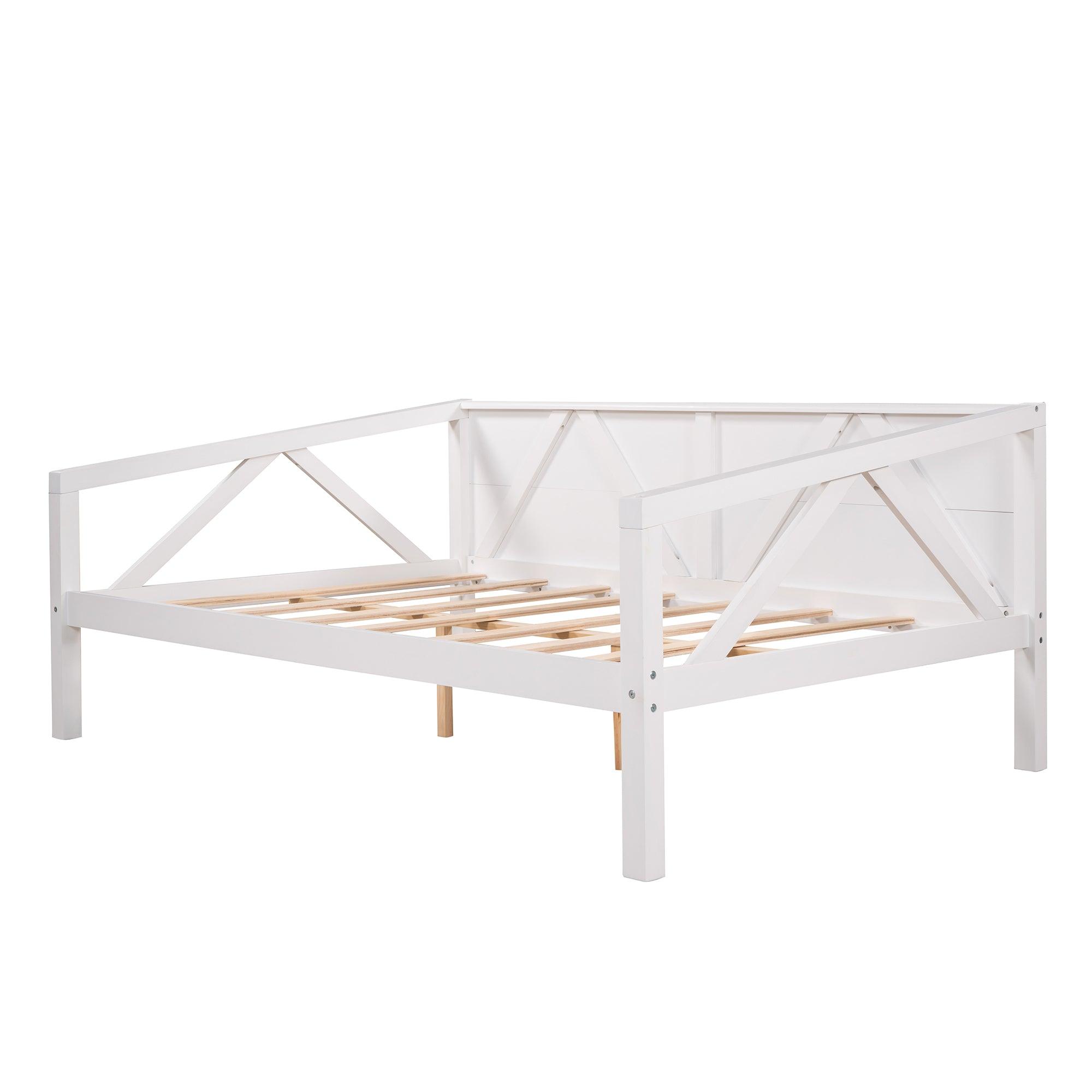 Full Size Daybed, Wood Slat Support, White