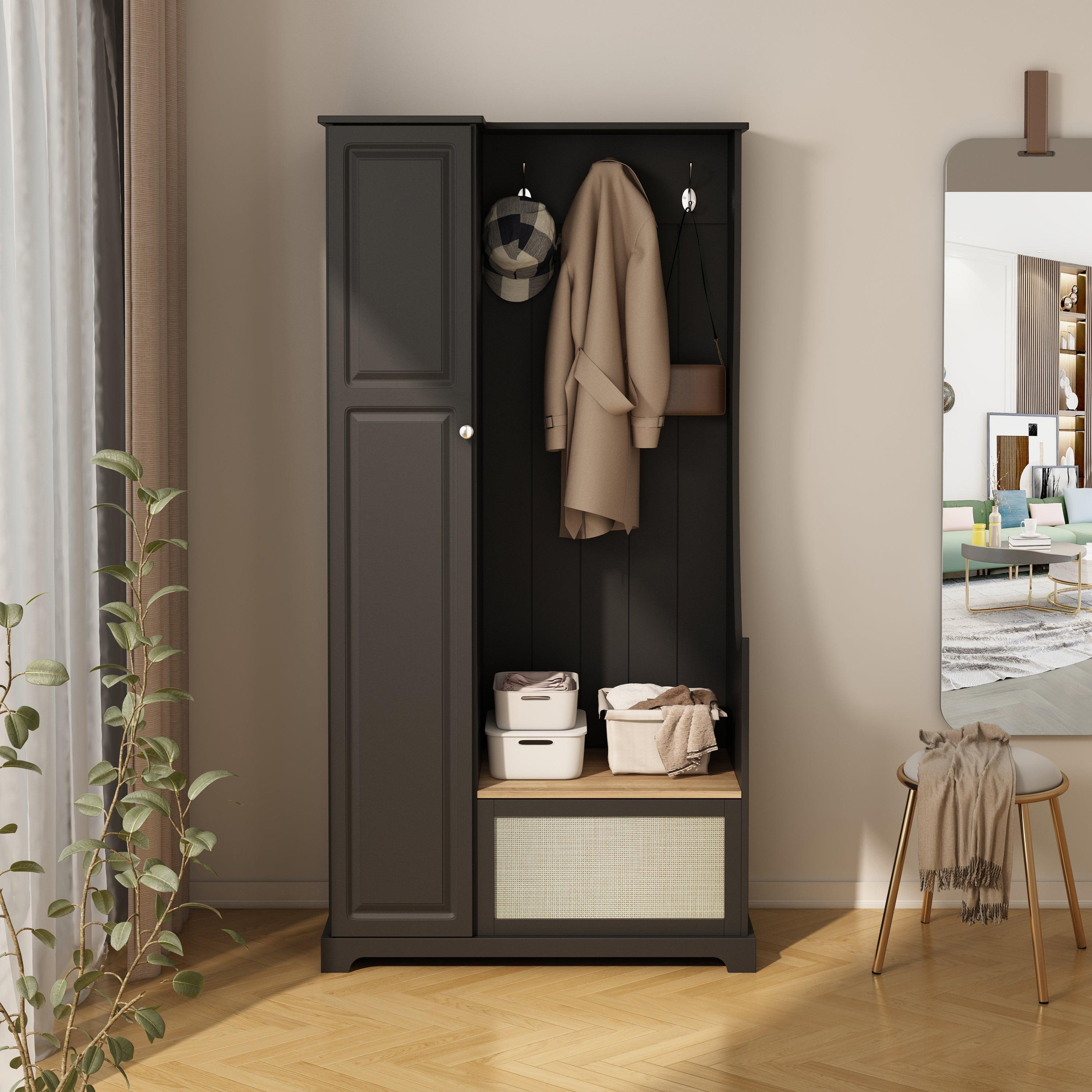 🆓🚛 1 Door Closet, Suitable for Living Room, Entryway, Bedroom