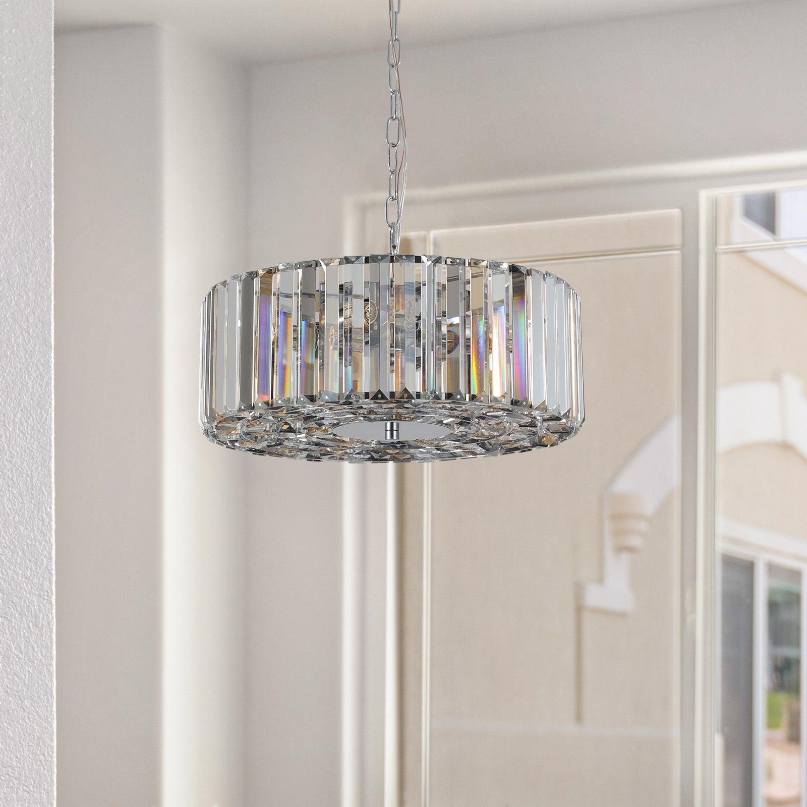 🆓🚛 Modern Crystal Chandelier for Living-Room Round Cristal Lamp Luxury Home Decor Light Fixture