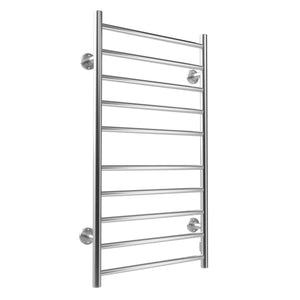 Electric Heated Towel Rack for Bathroom, Wall Mounted Towel Warmer, 10 Stainless Steel Bars Drying Rack