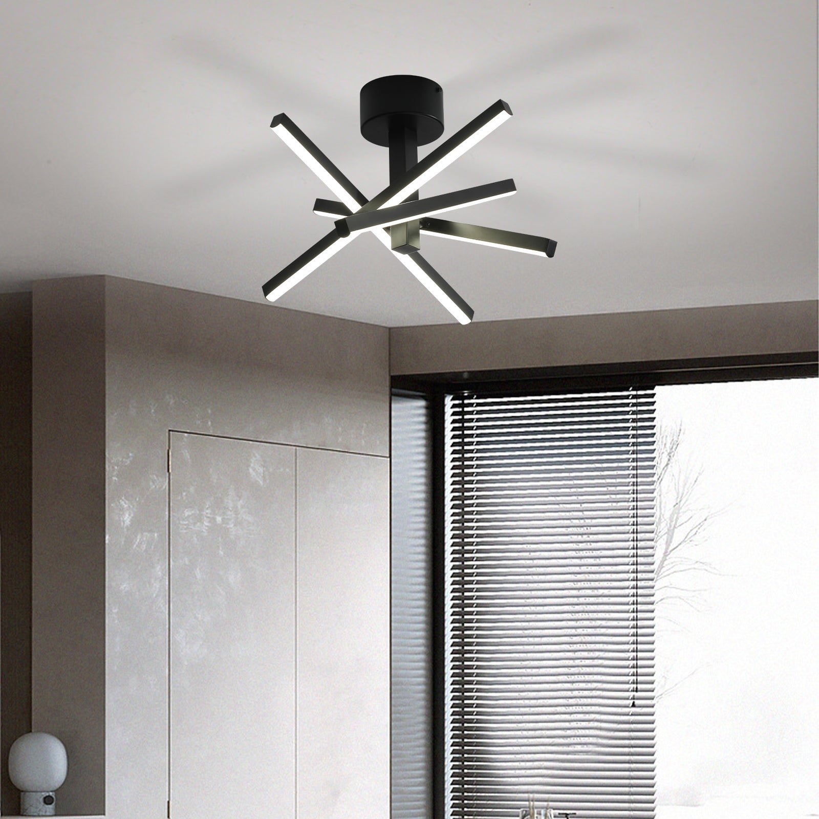 🆓🚛 LED Semi Flush Mount Ceiling Lamp