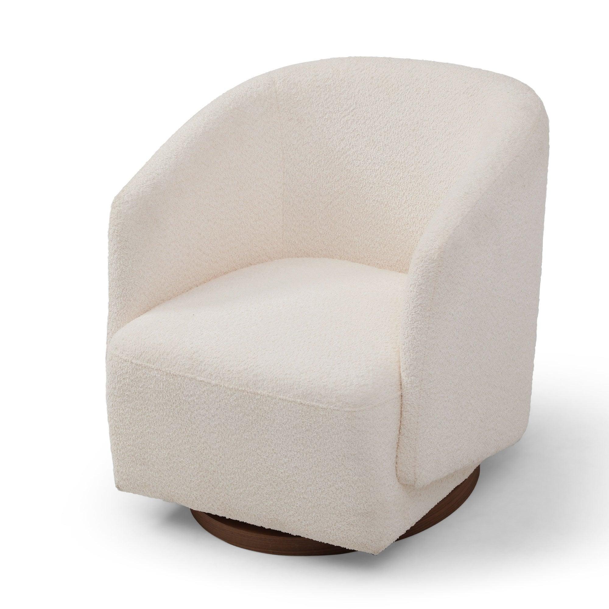 🆓🚛 Swivel Accent Chair Armchair Round Barrel Chair for Living Room Bedroom