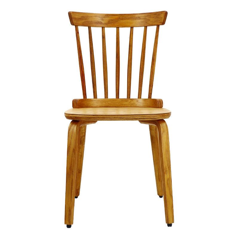 🆓🚛 Solid Wood Slat Back Windsor Chair (Set Of 2)