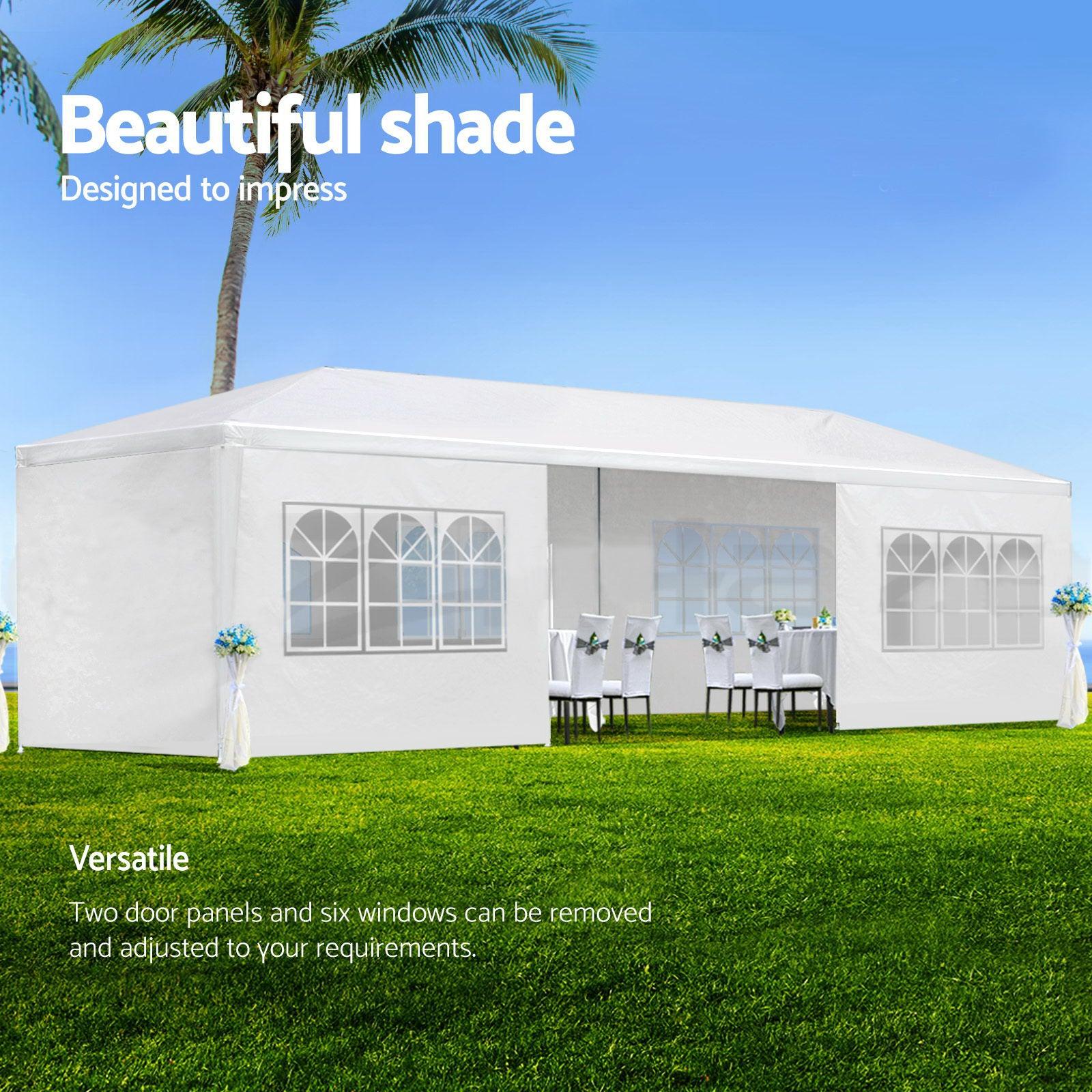 🆓🚛 10X30' Wedding Party Canopy Tent Outdoor Gazebo With 8 Removable Sidewalls