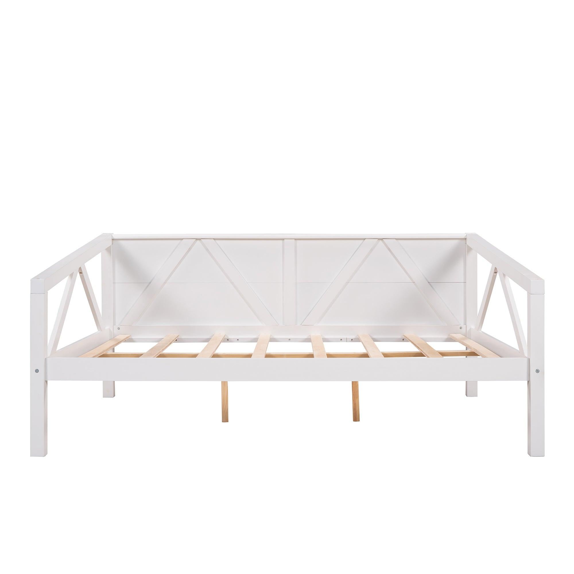 Full Size Daybed, Wood Slat Support, White