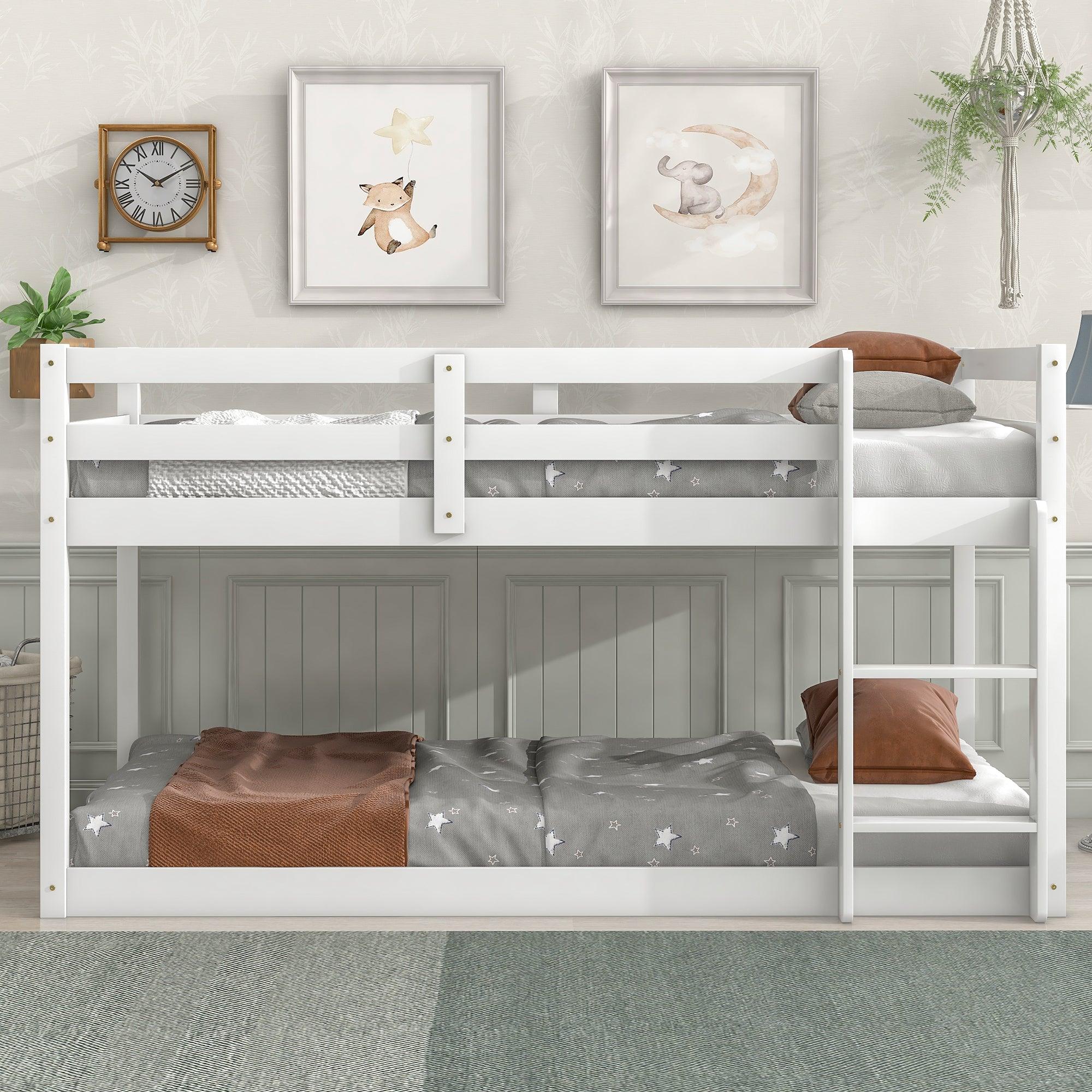 🆓🚛 Loft Twin Bed, White