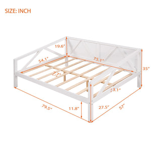 Full Size Daybed, Wood Slat Support, White