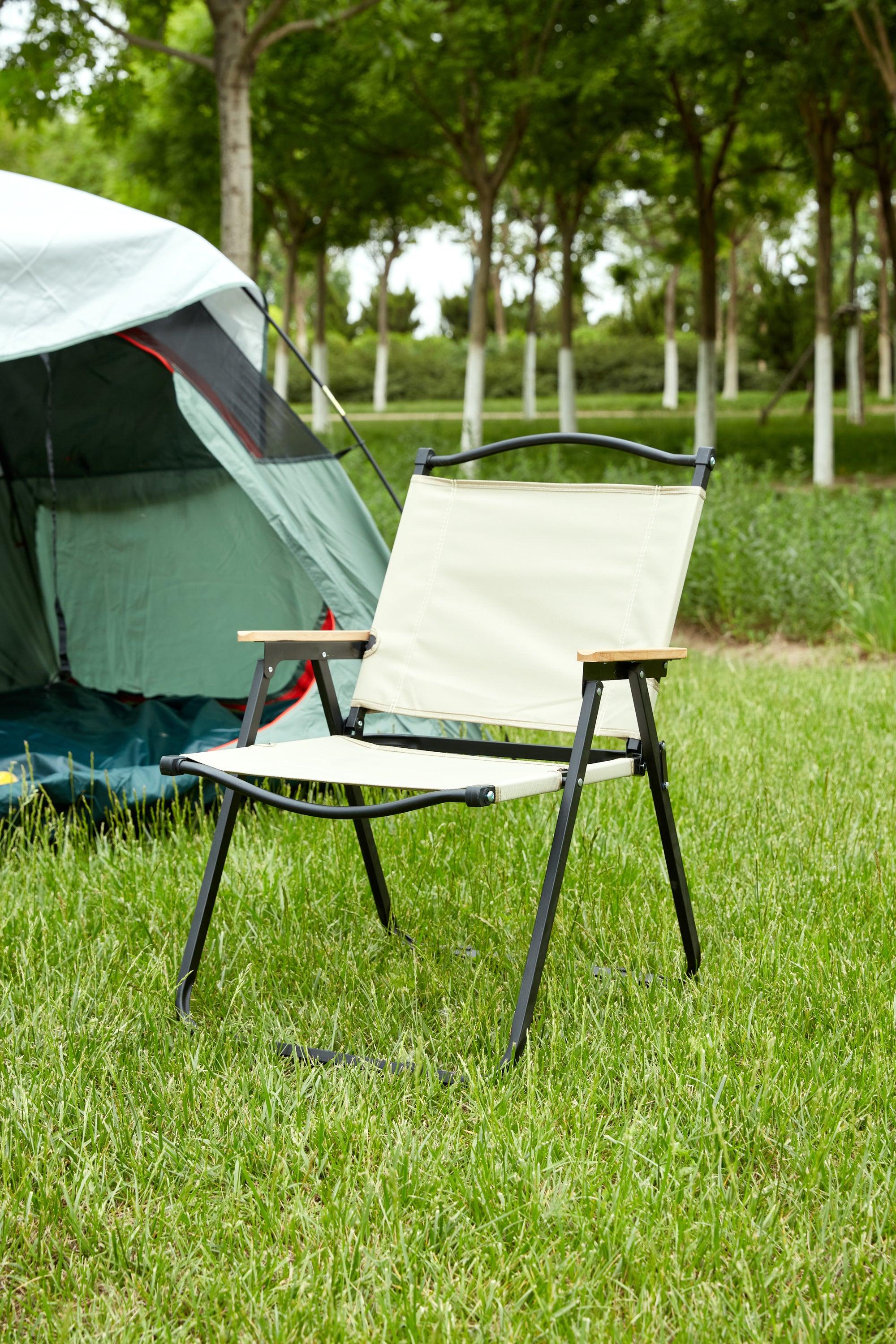 🆓🚛 1-Piece Folding Outdoor Chair for Indoor, Outdoor Camping, Picnics, Beach, Backyard, Bbq, Party, Patio, Beige