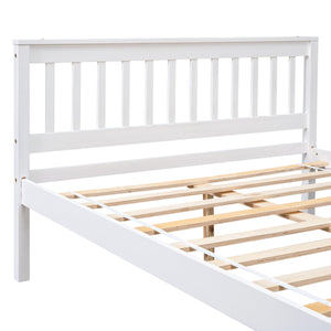 Full Bed With Headboard, Footboard And Nightstand, For Kids, Teens & Adults, White